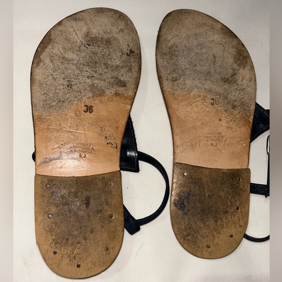 K.Jacques picon navy blue leather sandals - Picture 2 of 7